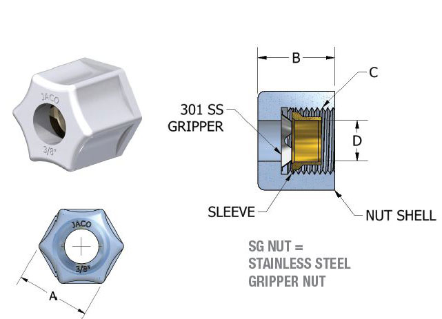 Compression Nuts, JACO Plastics Manufacturing and Molding